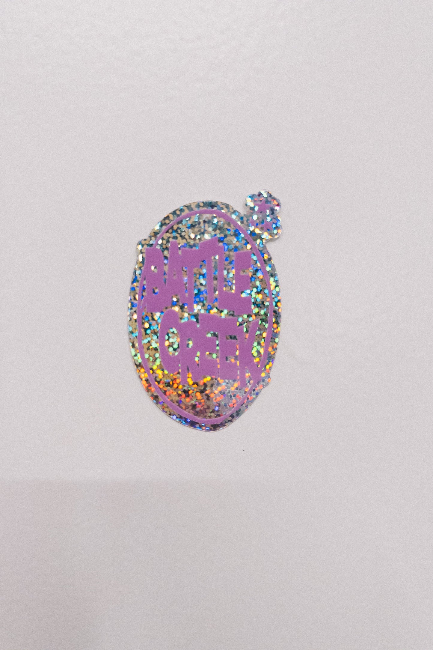 Battle Creek Glitter Star Sticker