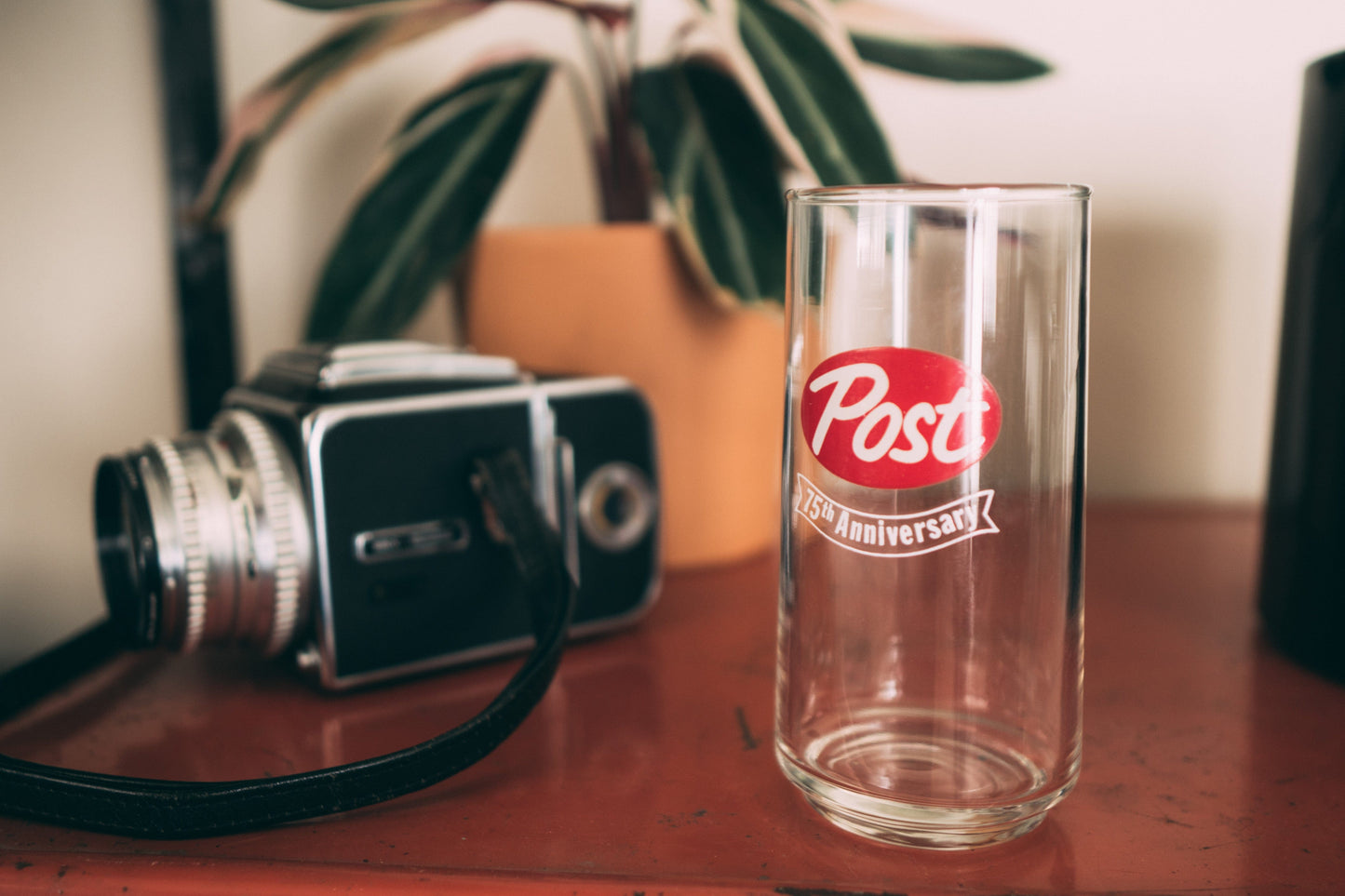 Post 75th Anniversary Glass