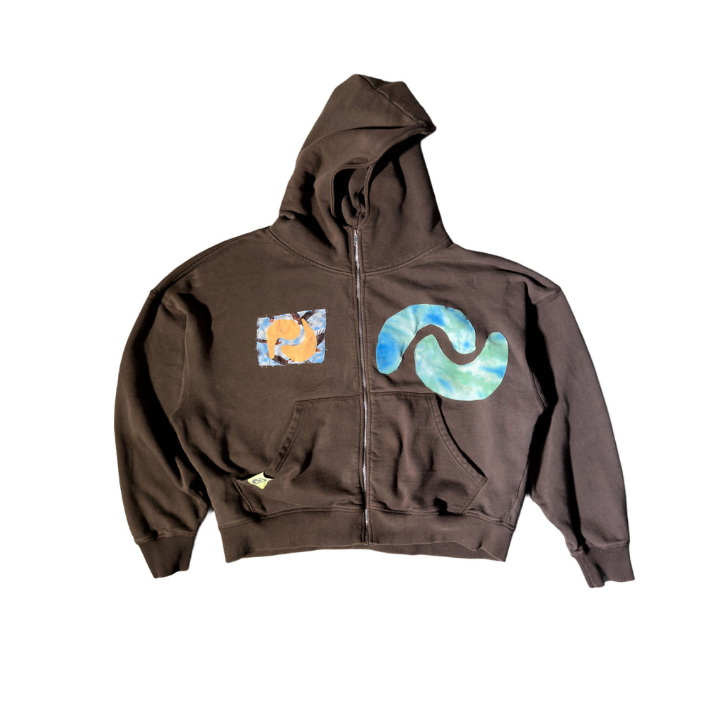 Symbols Patchwork Zip Up
