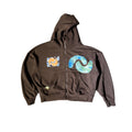 Symbols Patchwork Zip Up