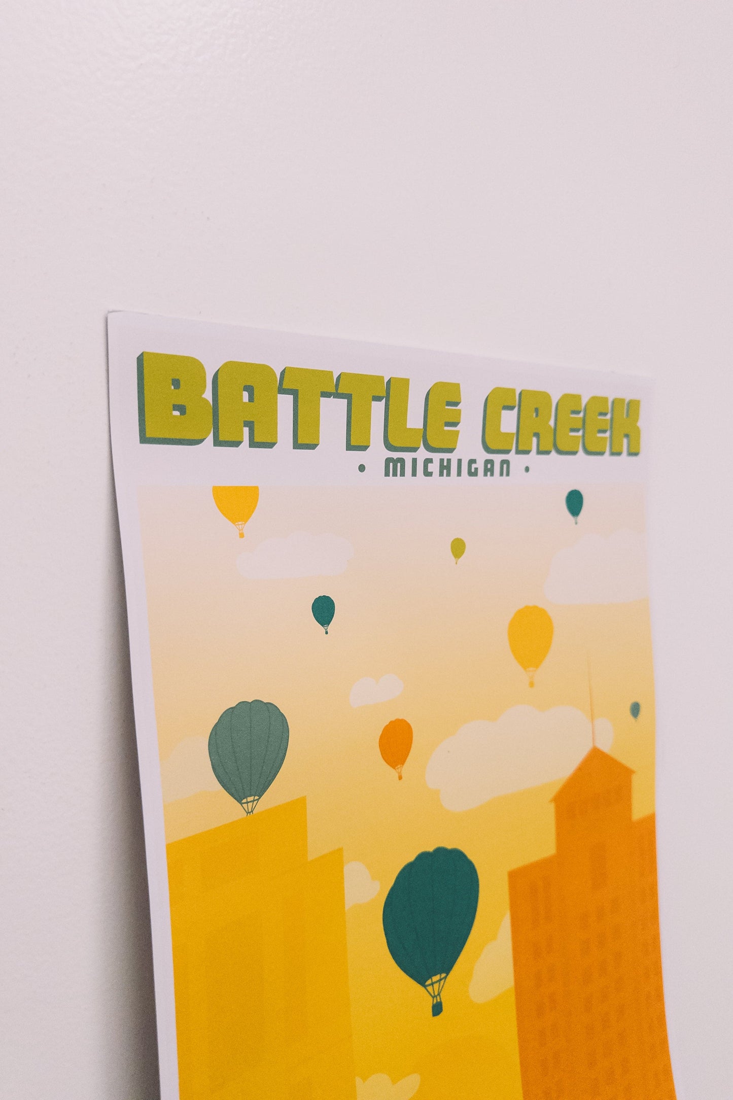 Balloon Sunset Poster