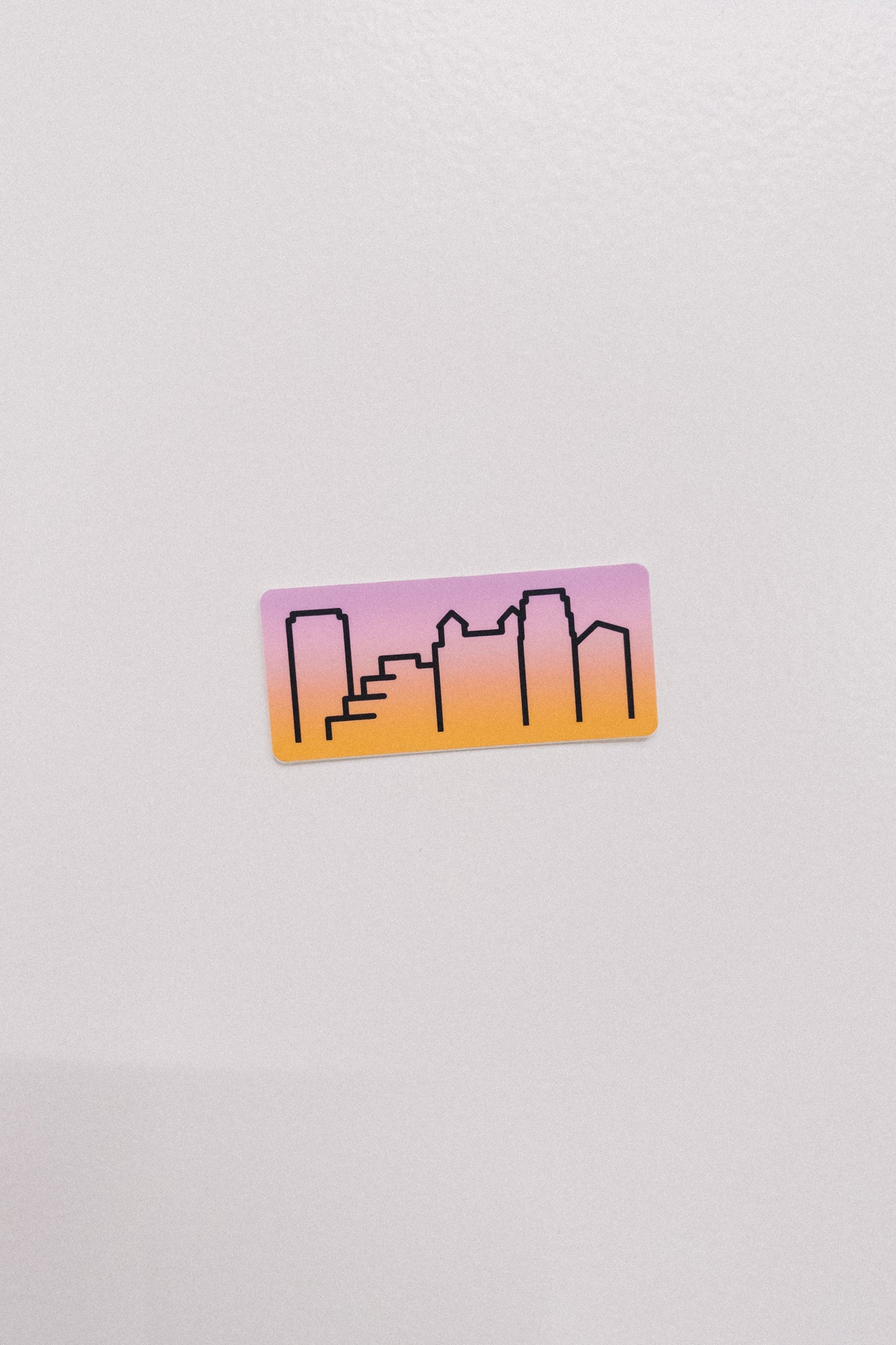 Sunset Skyline Gradient Sticker