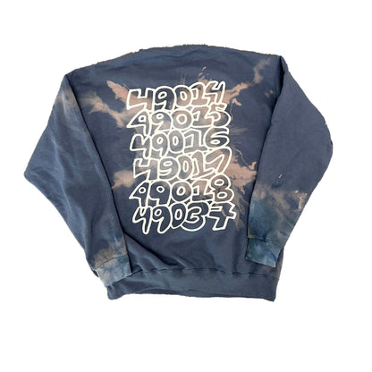 Zip Code Tie Dye Sweatshirt